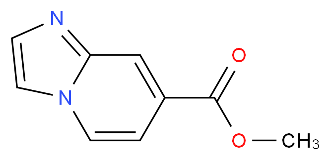 Methyl imidazo[1,2-a]pyridine-7-carboxylate_分子结构_CAS_86718-01-6)