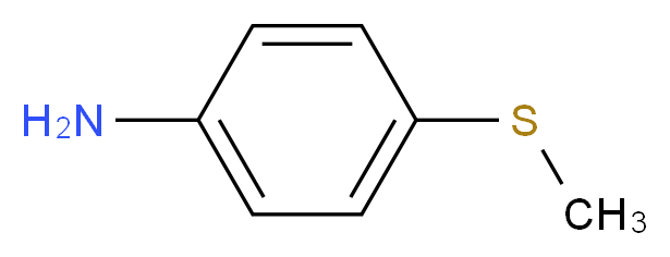 4-(Methylthio)aniline_分子结构_CAS_104-96-1)