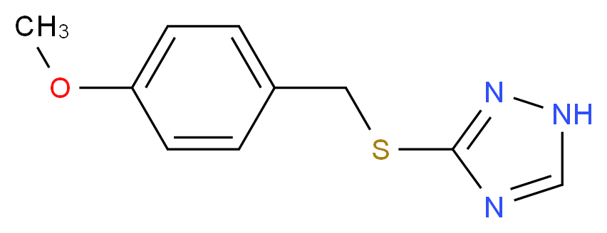 Methyl 4-[(1H-1,2,4-triazol-3-ylsulfanyl)methyl]-phenyl ether_分子结构_CAS_17357-75-4)