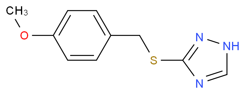 methyl 4-[(1H-1,2,4-triazol-3-ylsulfanyl)methyl]phenyl ether_分子结构_CAS_17357-75-4)