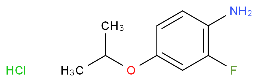 2-fluoro-4-(propan-2-yloxy)aniline hydrochloride_分子结构_CAS_850568-35-3
