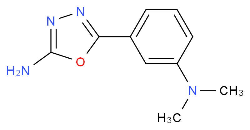 5-[3-(dimethylamino)phenyl]-1,3,4-oxadiazol-2-amine_分子结构_CAS_)