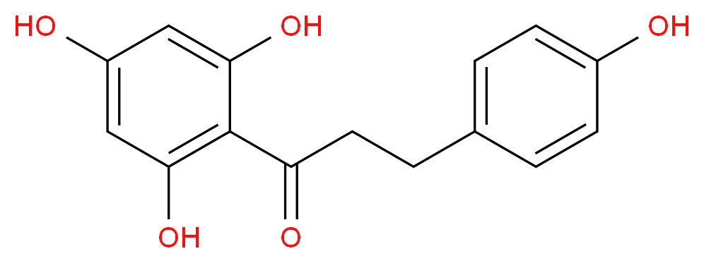 3-(4-hydroxyphenyl)-1-(2,4,6-trihydroxyphenyl)propan-1-one_分子结构_CAS_60-82-2