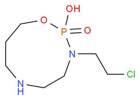 3-(2-chloroethyl)-2-hydroxy-1,3,6,2λ<sup>5</sup>-oxadiazaphosphonan-2-one_分子结构_CAS_158401-52-6