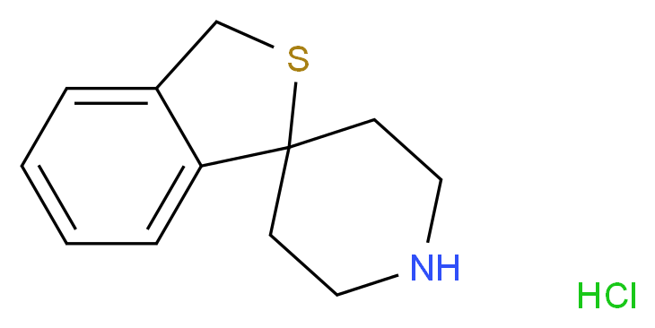 3H-spiro[2-benzothiophene-1,4'-piperidine] hydrochloride_分子结构_CAS_191673-07-1