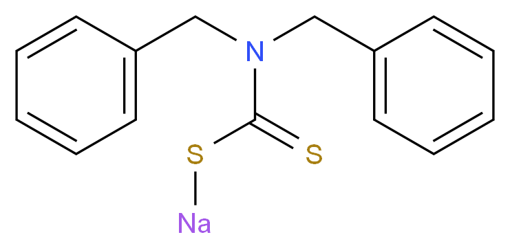 二苄基二硫代氨基甲酸钠_分子结构_CAS_55310-46-8)