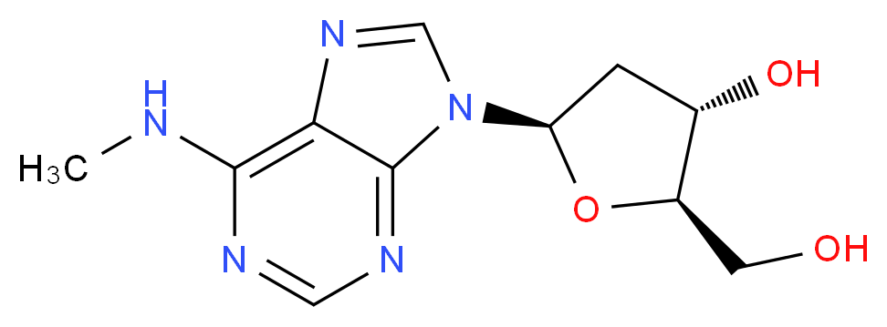 N6-Methyl-2′-deoxyadenosine_分子结构_CAS_2002-35-9)