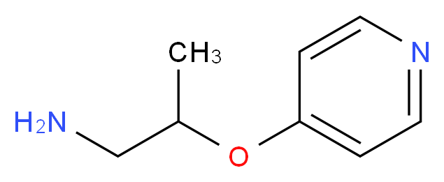 1-PROPANAMINE, 2-(4-PYRIDINYLOXY)-_分子结构_CAS_886763-56-0)