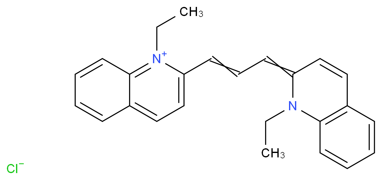 Pinacyanol chloride_分子结构_CAS_2768-90-3)