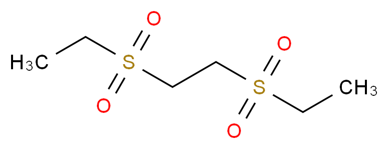 1,2-DI-(ETHYLSULFONYL)ETHANE_分子结构_CAS_33976-39-5)