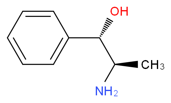 (1S,2R)-2-amino-1-phenylpropan-1-ol_分子结构_CAS_14838-15-4