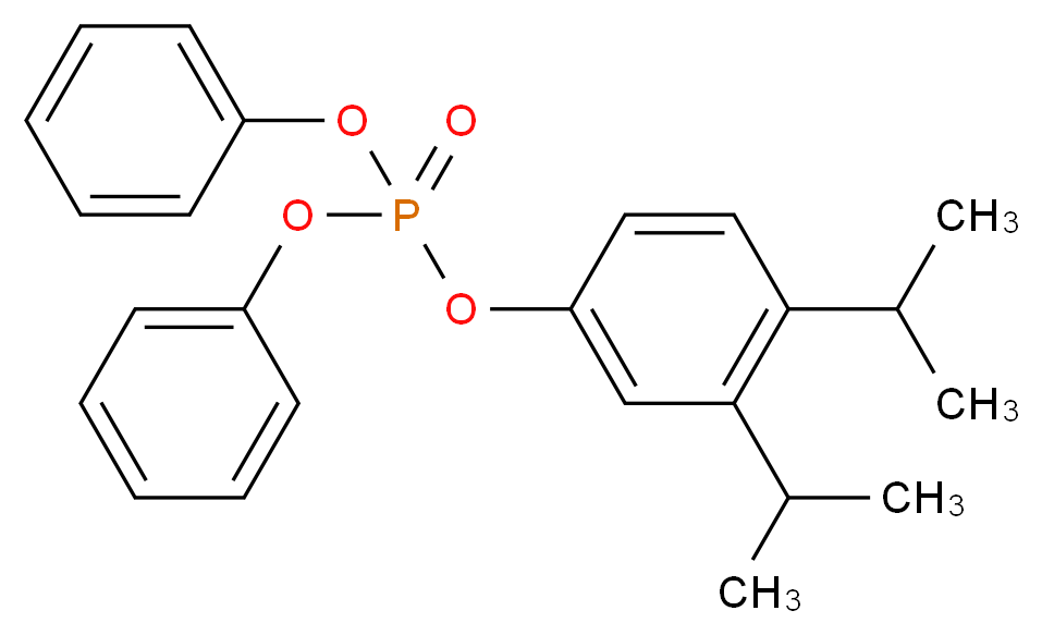 3,4-Bis(isopropyl)phenyl Diphenyl Phosphate_分子结构_CAS_68155-51-1)