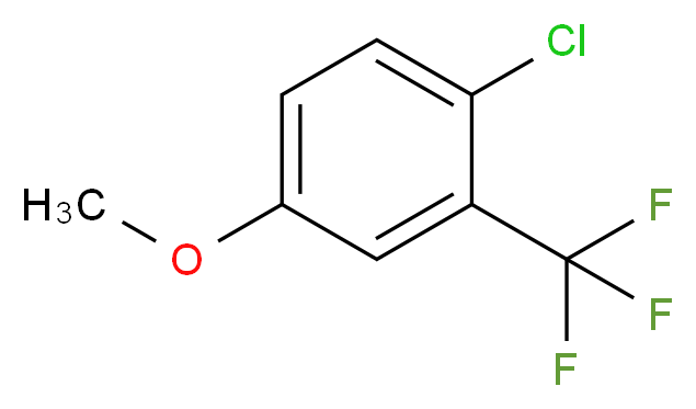 4-氯-3-三氟甲基苯甲醚_分子结构_CAS_400-73-7)