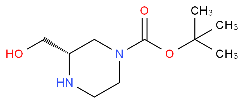 tert-butyl (3S)-3-(hydroxymethyl)piperazine-1-carboxylate_分子结构_CAS_314741-40-7