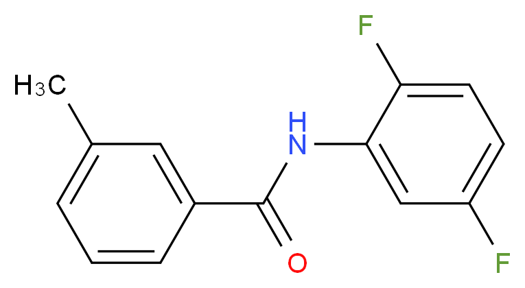 N-(2,5-difluorophenyl)-3-methylbenzamide_分子结构_CAS_1002813-62-8