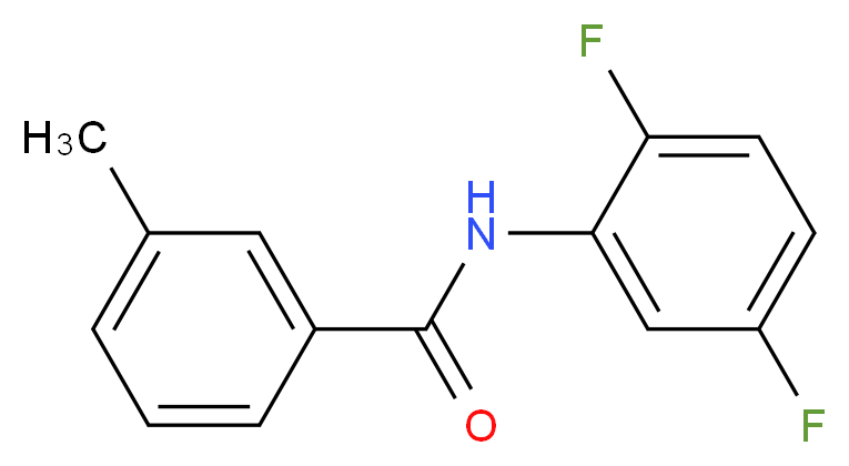 N-(2,5-Difluorophenyl)-3-methylbenzamide_分子结构_CAS_1002813-62-8)