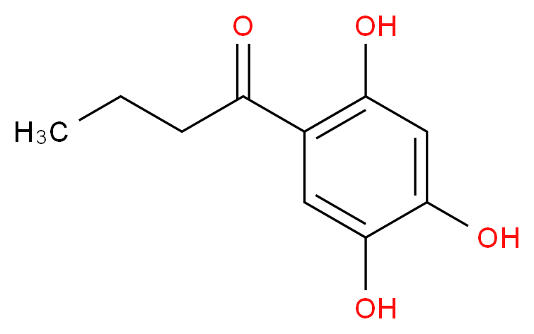 1-(2,4,5-trihydroxyphenyl)butan-1-one_分子结构_CAS_1421-63-2