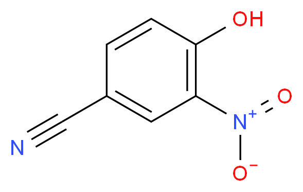 4-羟基-3-硝基苯甲腈_分子结构_CAS_3272-08-0)