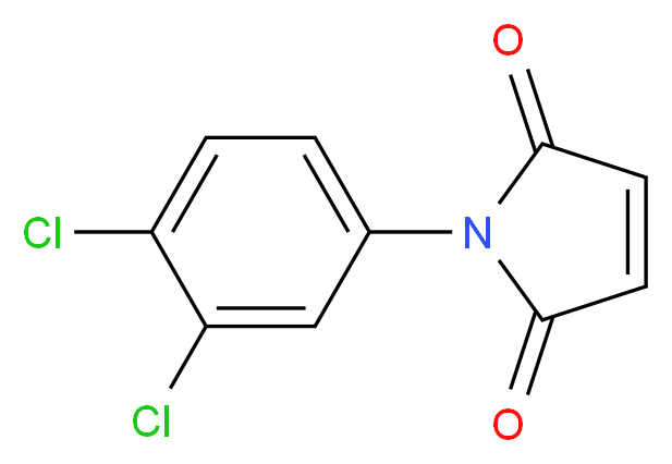 1-(3,4-Dichlorophenyl)maleimide_分子结构_CAS_19844-27-0)