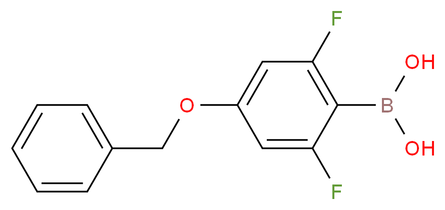 [4-(benzyloxy)-2,6-difluorophenyl]boronic acid_分子结构_CAS_156635-89-1