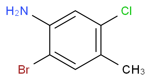 2-bromo-5-chloro-4-methylaniline_分子结构_CAS_102170-52-5