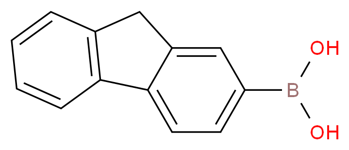 (9H-fluoren-2-yl)boronic acid_分子结构_CAS_480424-61-1