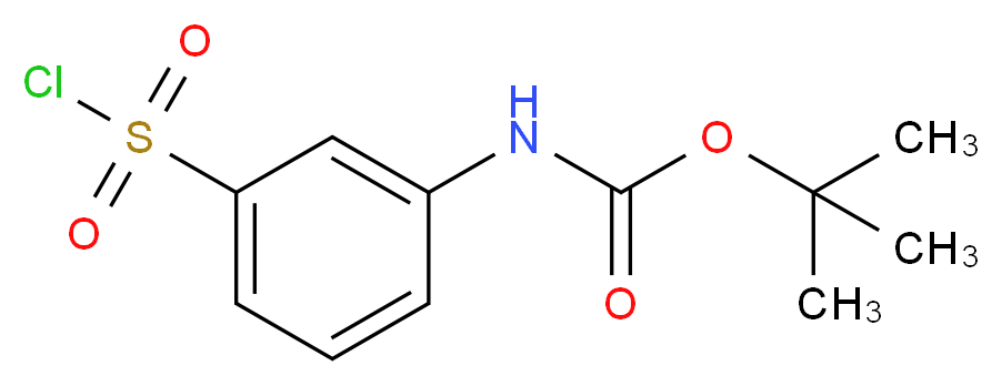 tert-butyl N-[3-(chlorosulfonyl)phenyl]carbamate_分子结构_CAS_269747-26-4