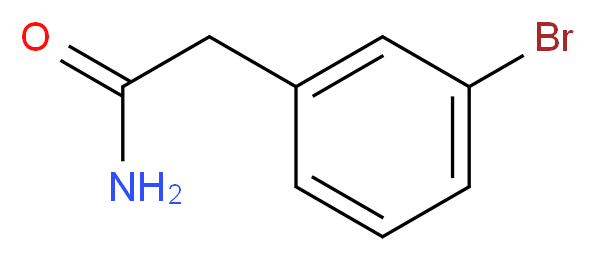 2-(3-bromophenyl)acetamide_分子结构_CAS_60312-83-6