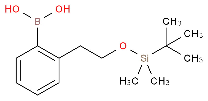 2-[2-(叔丁基二甲基硅氧烷)乙基]苯硼酸_分子结构_CAS_913835-62-8)