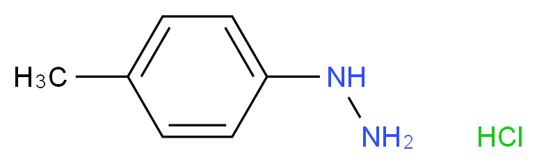 1-(4-methylphenyl)hydrazine hydrochloride_分子结构_CAS_637-60-5)