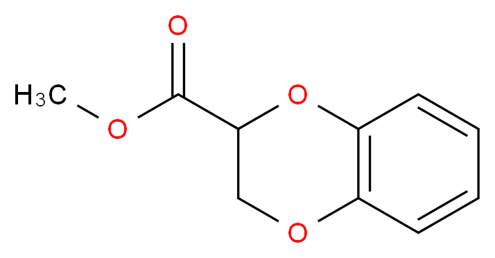 methyl 2,3-dihydrobenzo[b][1,4]dioxine-2-carboxylate_分子结构_CAS_)