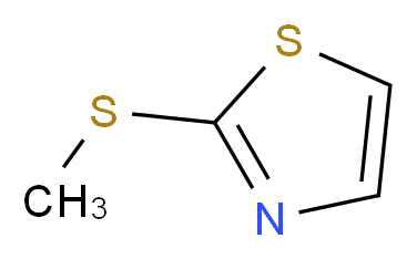 2-(甲硫基)噻唑_分子结构_CAS_5053-24-7)