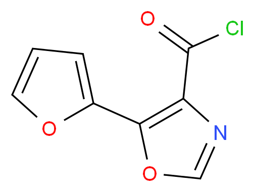 5-(2-Furyl)-1,3-oxazole-4-carbonyl chloride 95%_分子结构_CAS_)