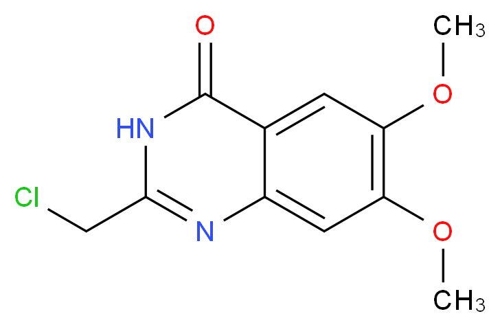 2-(chloromethyl)-6,7-dimethoxyquinazolin-4(3H)-one_分子结构_CAS_730949-85-6)