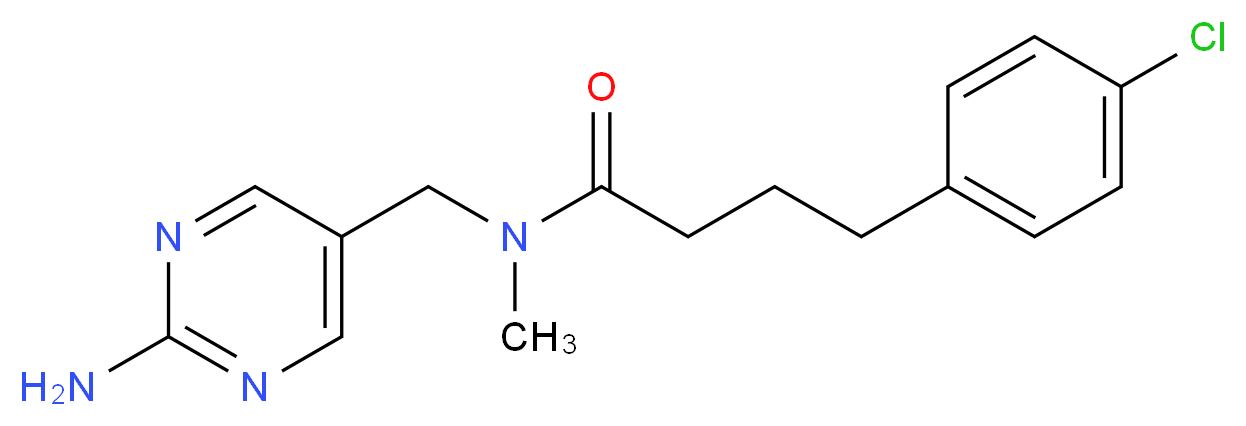 N-[(2-amino-5-pyrimidinyl)methyl]-4-(4-chlorophenyl)-N-methylbutanamide_分子结构_CAS_)