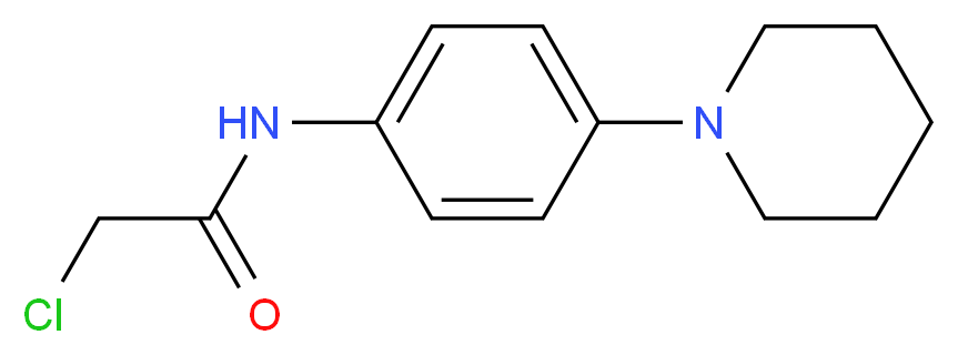 2-Chloro-N-(4-piperidin-1-yl-phenyl)-acetamide_分子结构_CAS_379255-22-8)