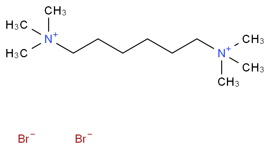 trimethyl[6-(trimethylazaniumyl)hexyl]azanium dibromide_分子结构_CAS_55-97-0