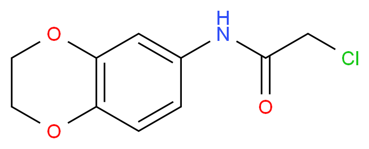 2-Chloro-N-(2,3-dihydro-1,4-benzodioxin-6-yl)acetamide_分子结构_CAS_42477-07-6)