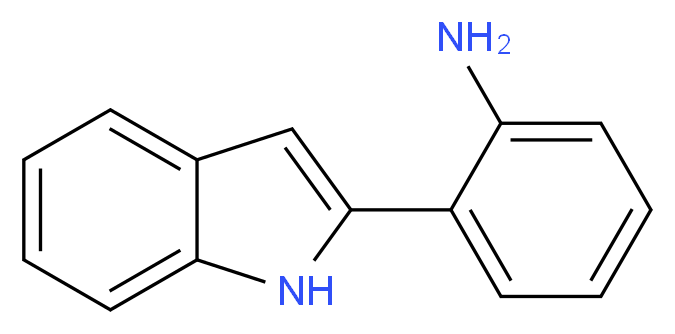 2-(1H-indol-2-yl)aniline_分子结构_CAS_32566-01-1