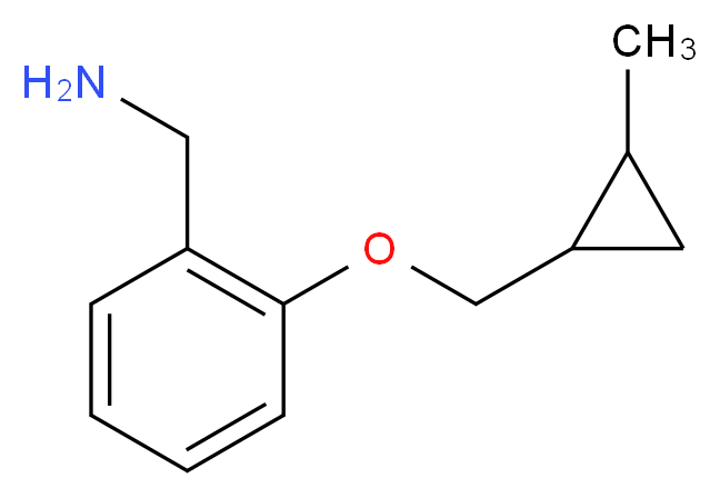 (2-((2-methylcyclopropyl)methoxy)phenyl)methanamine_分子结构_CAS_)