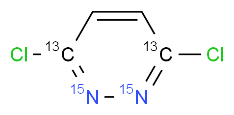 3,6-dichloro(3,6-<sup>1</sup><sup>3</sup>C<sub>2</sub>,1,2-<sup>1</sup><sup>5</sup>N<sub>2</sub>)pyridazine_分子结构_CAS_1173020-62-6