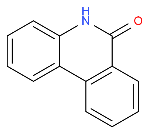 6(5H)-5-氮杂菲酮_分子结构_CAS_1015-89-0)