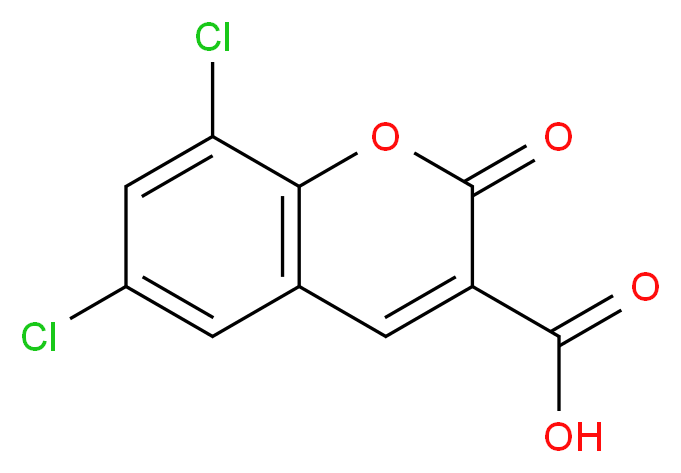 6,8-dichloro-2-oxo-2H-chromene-3-carboxylic acid_分子结构_CAS_)