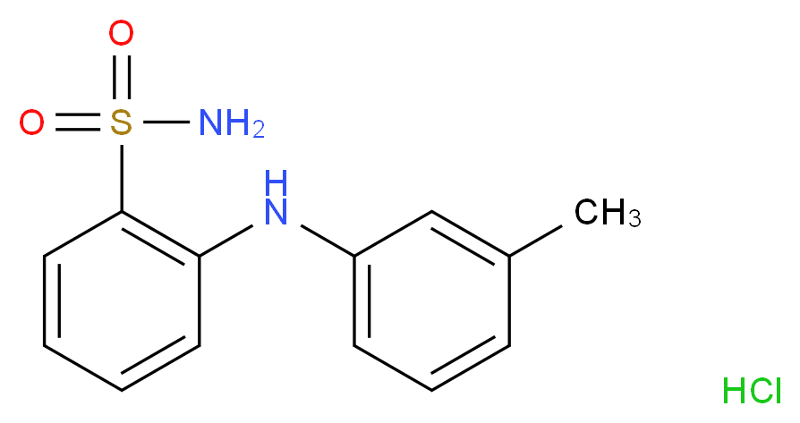 2-[(3-methylphenyl)amino]benzene-1-sulfonamide hydrochloride_分子结构_CAS_160822-47-9