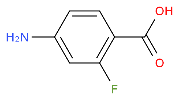 4-氨基-2-氟苯甲酸_分子结构_CAS_446-31-1)