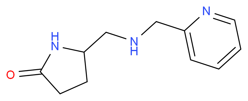 5-{[(pyridin-2-ylmethyl)amino]methyl}pyrrolidin-2-one_分子结构_CAS_1177345-94-6