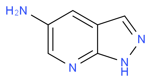 1H-pyrazolo[3,4-b]pyridin-5-amine_分子结构_CAS_942185-01-5