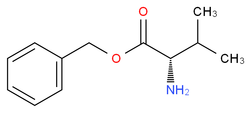 benzyl (2S)-2-amino-3-methylbutanoate_分子结构_CAS_21760-98-5