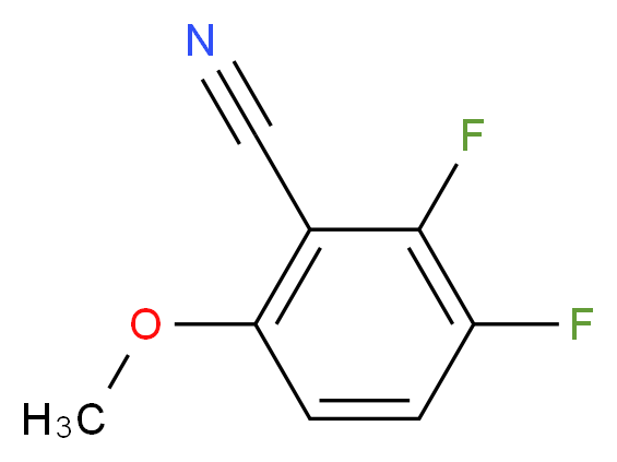 2,3-difluoro-6-methoxybenzonitrile_分子结构_CAS_221202-34-2