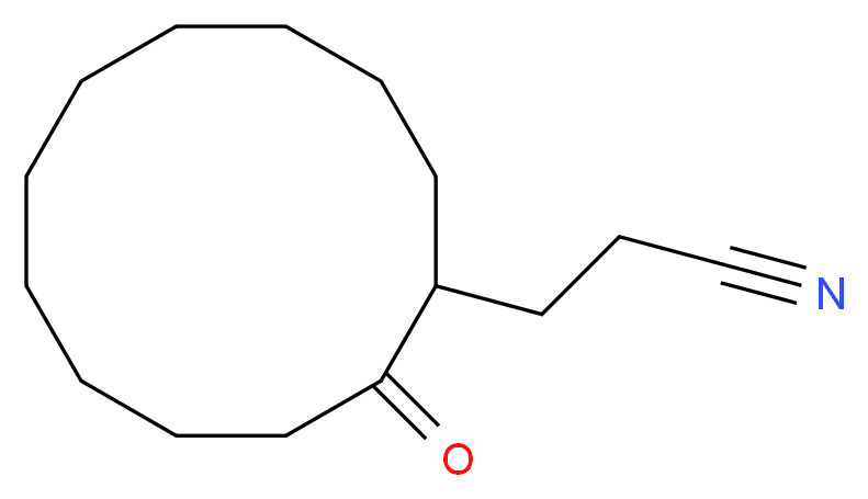 3-(2-oxocyclododecyl)propanenitrile_分子结构_CAS_62940-04-9